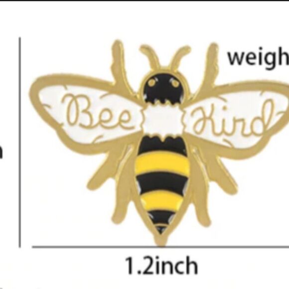 BEE KIND Collectible Enamel Pin Brooch NEW! 388x5 - Picture 4 of 5